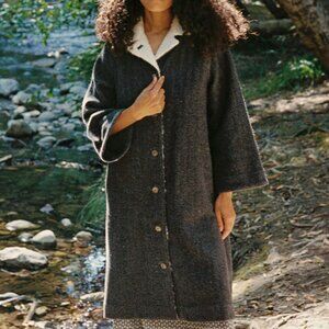 Christy Dawn The Eleanor Coat | Color: Grey Herringbone